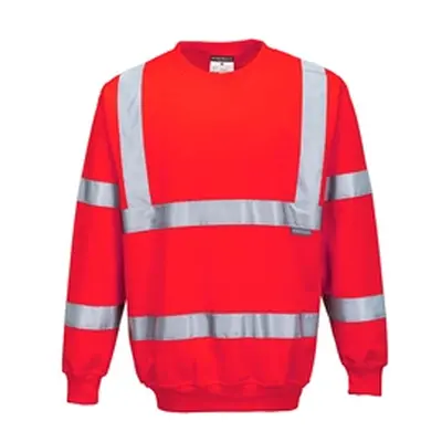 Hi-Vis Sweatshirt (Red) Large