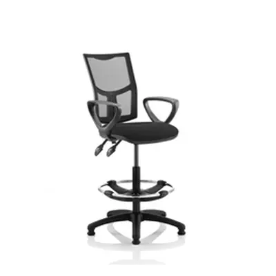 Eclipse Plus II Lever Task Operator Chair Mesh Back Black Loop Arms