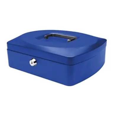 Q-Connect Cash Box 10 Inch Blue Ref KF02624