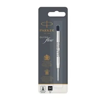 Parker Quink Ballpoint Pen Refill Medium Black Blister (12 - 1950369