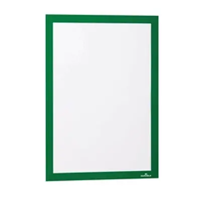 Durable Duraframe Self Adhesive Frame A4 Green (Pack of 2) 487205