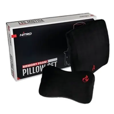 Nitro Concepts Ergonomic Memory Foam Pillow Set Black/Red GC-03W-NR