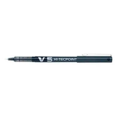 Pilot V5 Hi-Tecpoint Ultra RollerballxFine Black (Pack of 12) BXV501