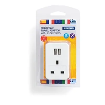 Status European USB Travel Adaptor (3 Pack)