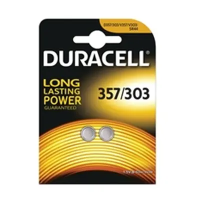 Duracell 1.5V Silver Oxide Button Battery (2 Pack)