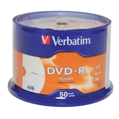 Verbatim 4.7GB 4x Speed Spindle DVD-R (50 Pack)