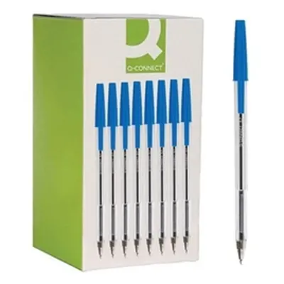 Q-Connect Ballpoint Pen Medium Blue (Pack of 50) - KF26039