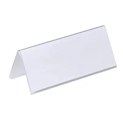 Durable Table Place Name Holder 61x150mm (25 Pack)