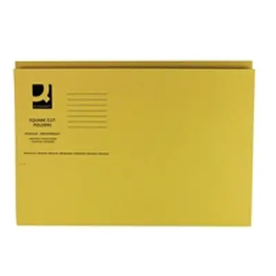 Q-Connect Square Cut Folder Mediumweight 250gsm Foolscap - KF01185