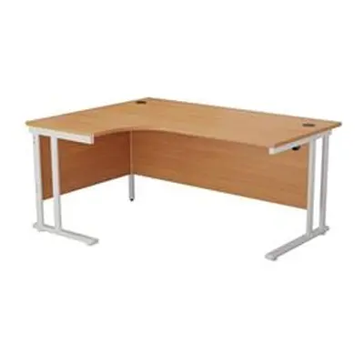 Allegro 1600 Crescent Cantilever Workstation LH - TWU1612LHRADBEWH