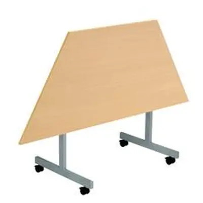 Allegro Tilting Table 1600x800 Silver/Oak Top Ref OETT1680TRAPSVNO