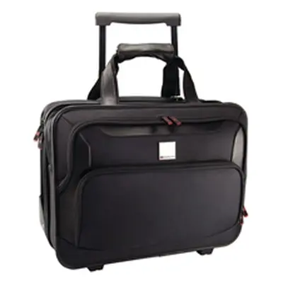 Monolith Deluxe Nylon Wheeled Laptop Case Black