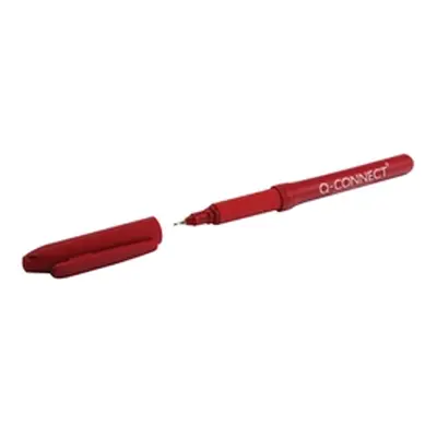 Q-Connect Fineliner Pen 0.4mm Red (Pack of 10) Ref KF25009