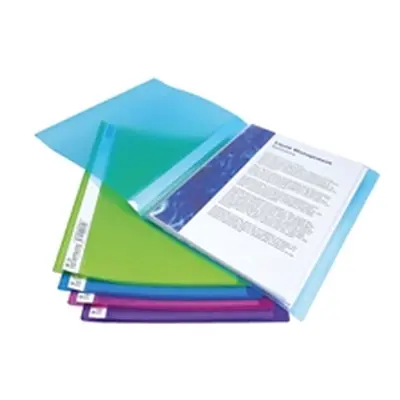 Rapesco Flexi Display Book 20 Pocket A4 Bright Assorted (10 Pack) 0