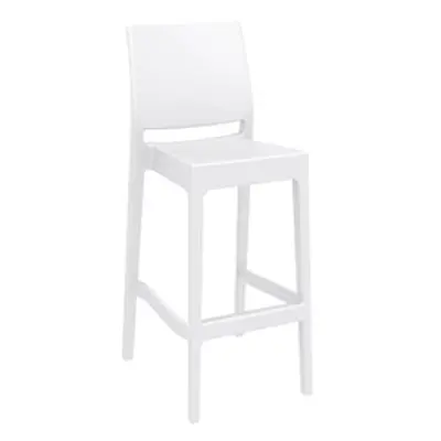 Maya 75 Bar Stool - White