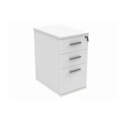 Desk High Office Storage Unit 600 Deep Arctic White