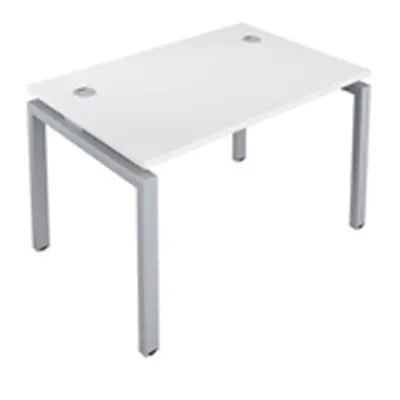 Telescopic Bench with Cable Ports 1 Person 1200 X 800 : White/Silver