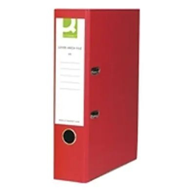 Q-Connect Lever Arch File Paperbacked Foolscap Red Pk 10 - KF20031