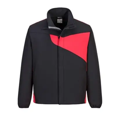 PW2 Softshell Jacket (Black & Red) Large