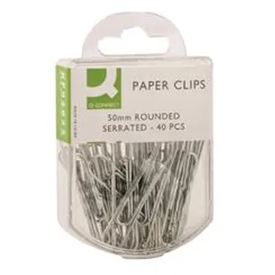 Q-Connect Paperclips Serrated 50mm (Pack of 10 x 40) Ref KF02025Q