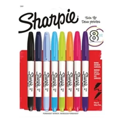 Sharpie Twin Tip Permanent Marker Assorted (8 Pack)