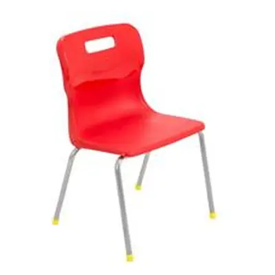 Titan 4 Leg Chair Size 3 - 350mm Seat Height - Red - T13-R