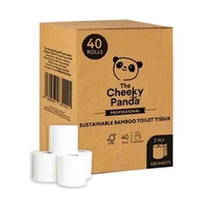 Cheeky Panda 2-Ply Toilet Tissue 400 Sheets (Pack of 40) PFB2BTOILT40