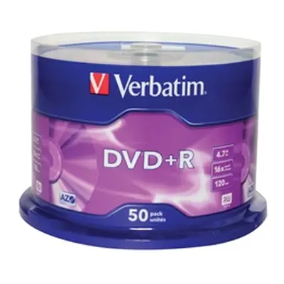 Verbatim DVD+R 16X Non-Printable Spindle (50 Pack)