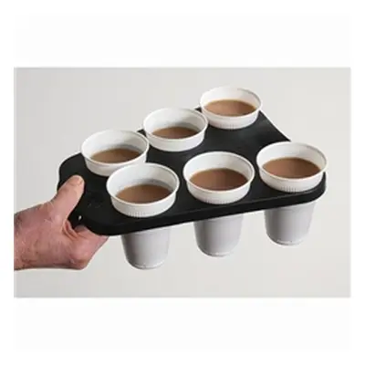 Acorn Vending Cup Tray Plastic x6 Cup Capacity Black DRINKTRAY