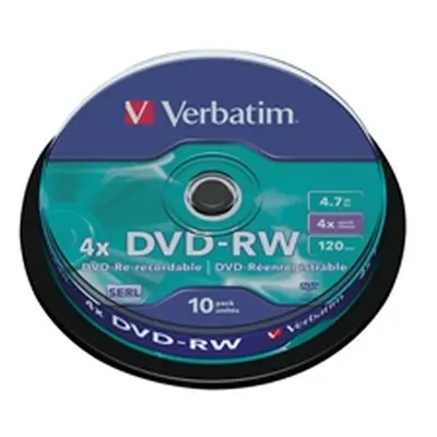 Verbatim DVD-RW 4x 4.7GB (Pack of 10) 43552