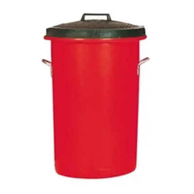 Heavy Duty Coloured Dustbin 85 Litre Red