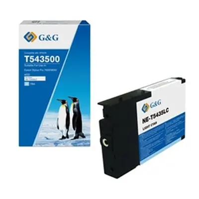 G+G Compatible Epson T543500 Light Cyan Dye Ink Cartridge C13T543500