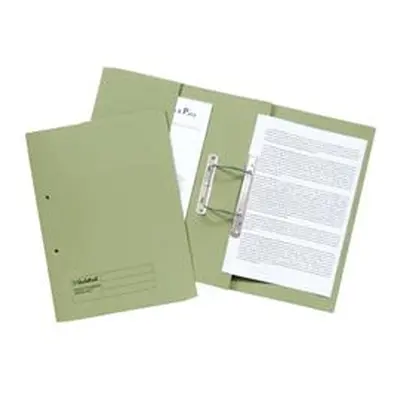 Exacompta Guildhall Transfer Spiral Pocket File Foolscap Green Pack 25