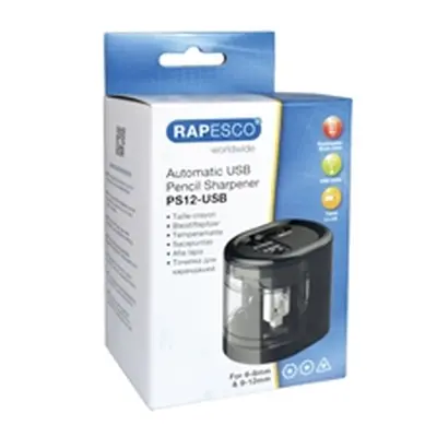 Rapesco USB Electric Pencil Sharpener Black