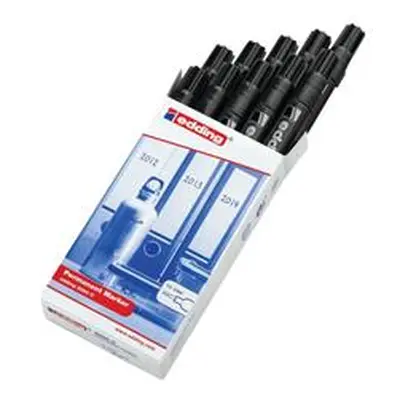 Edding 2000C Permanent Marker Bullet Tip Black (10 Pack)