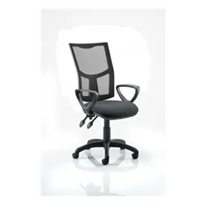 Eclipse II Task Operator Chair With Black Mesh Back Charcoal