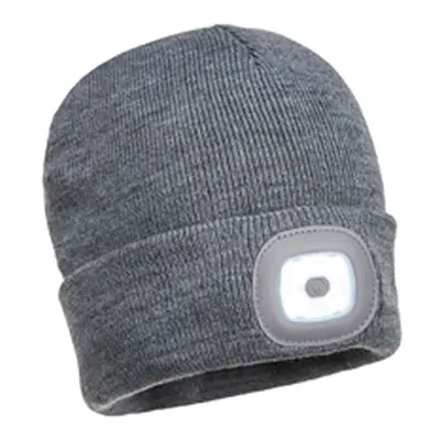 Beanie LED Head Light USB Rechargeable (Grey)