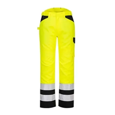 PW2 Hi-Vis Work Trousers (Yellow & Black) UK28 Regular