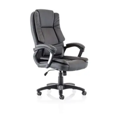 Dakota High Back Black Leather Look Chair