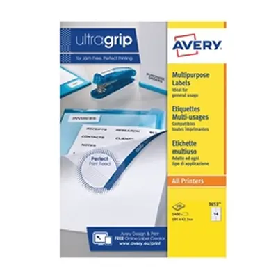 Avery Multifunction Copier Labels 14 per Sheet 105x42.3mm - 3653