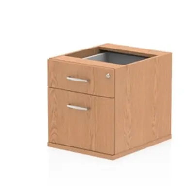 Impulse Fixed Pedestal 2 Drawer Oak - I001638