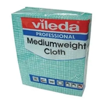 Vileda Medium Weight Cloth Green (10 Pack) 106401