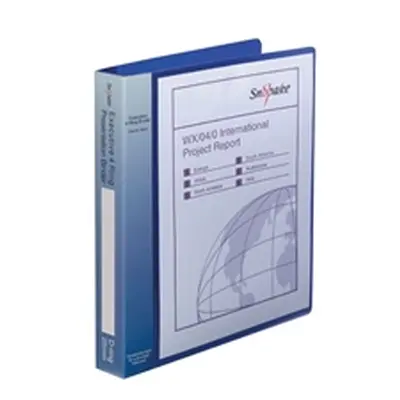 Snopake Executive Presentation 4D-Ring A4 Binder Electra Blue