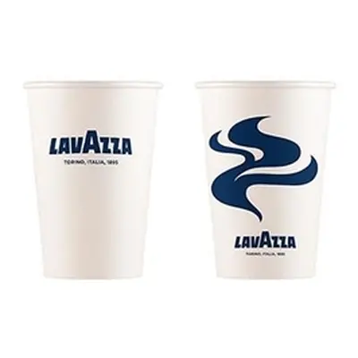 Lavazza 12oz White & Blue Single Walled Cups 50's - PACK (20)