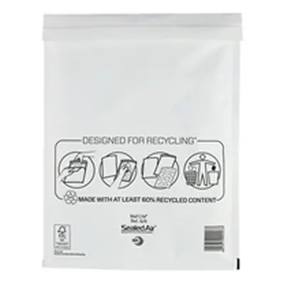 Mail Lite Bubble Postal Bag White G4-240x330 Pack of 50 101098085