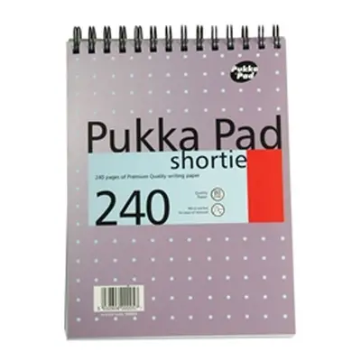 Pukka Pad Ruled Wirebound Metallic Shortie Notepad 240 Pages A5 Pack 3