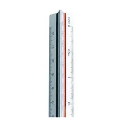 Linex Triangular Scale Ruler 1:1-500 30cm White