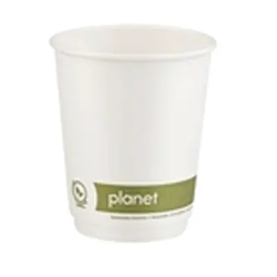 Planet 8oz Double Wall Plastic-Free Cups (Pack of 25) PFHCDW08