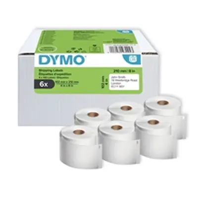 Dymo LabelWriter DHL Shipping Labels 140 Per Roll 102x210mm White Pk 6