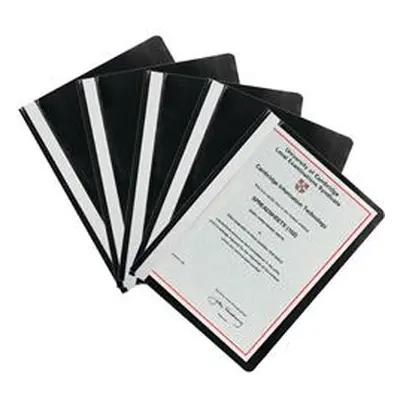 Q-Connect Project Folder A4 Black (Pack of 25) Ref KF01453